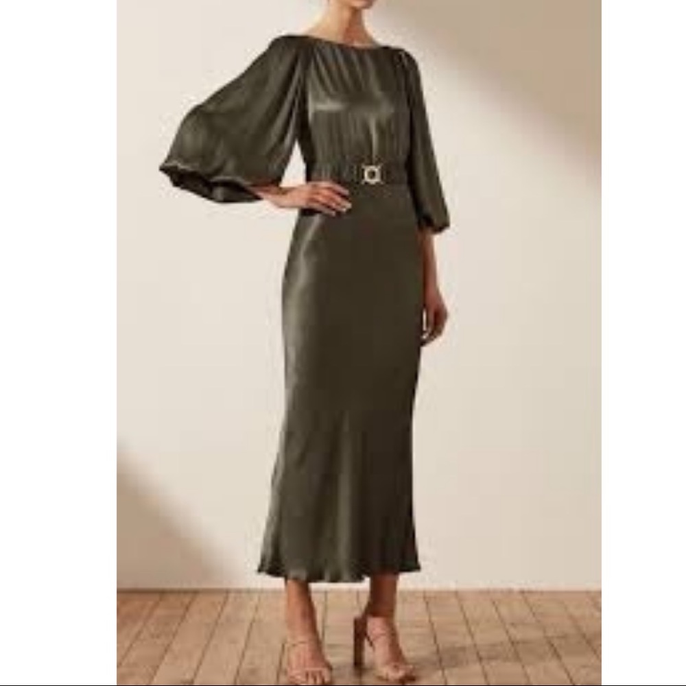Shona Joy La Lune Balloon Sleeve Dress